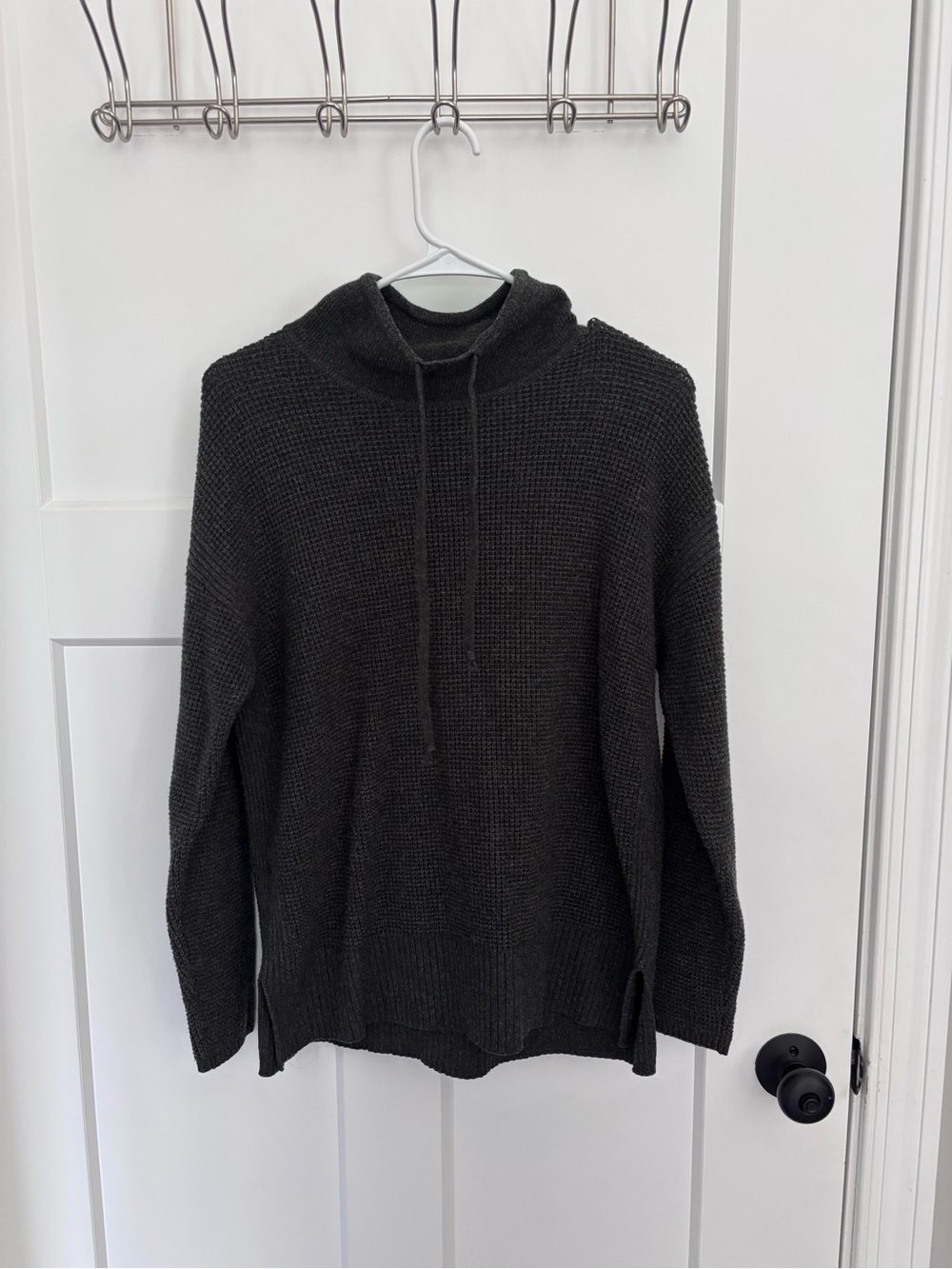 Women's Dark Gray Lou and Grey Funnel Neck Sweater